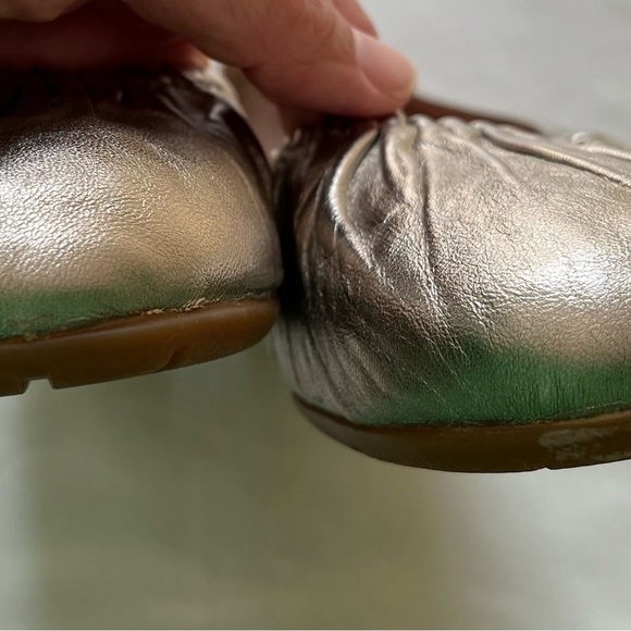 abeo Taylin Bio System Mettalic Gold Ballet Flat Comfort Shoe Womens Sz 8.5N EUC - Picture 12 of 13